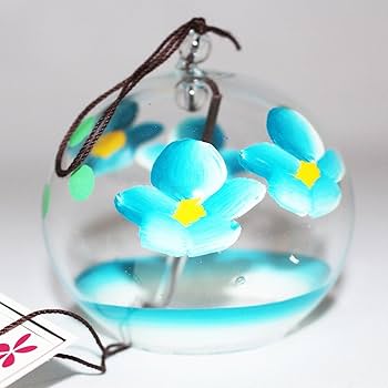 【新品】　江戸風鈴　篠原風鈴本舗　花柄　風鈴　ふうりん 新品】 江戸風鈴 篠原風鈴本舗 花柄 風鈴 ふうりん